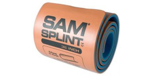 Attelle polyvalente SAM (SAM Splint) en mousse avec armature d'aluminium